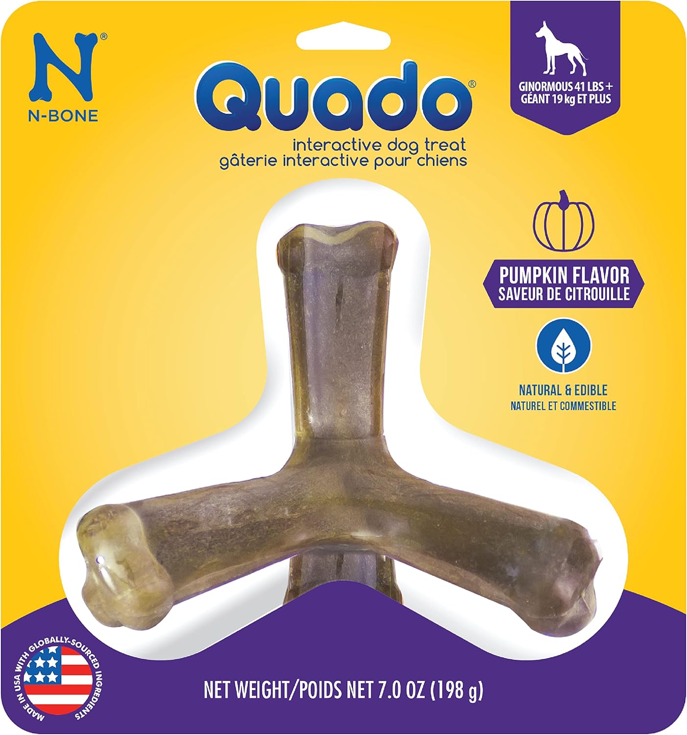 N-Bone Nbone 115011 Quado In Peanut-Mini, 2.6 oz, Large (575179) - Image 11