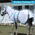LEAFOREST mini donkey protective blanket back view emphasizing the tail cover