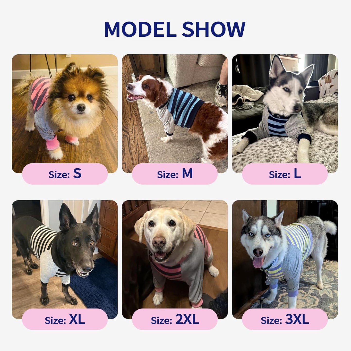 FUAMEY imported premium pet recovery clothing package detailing extra large sizing