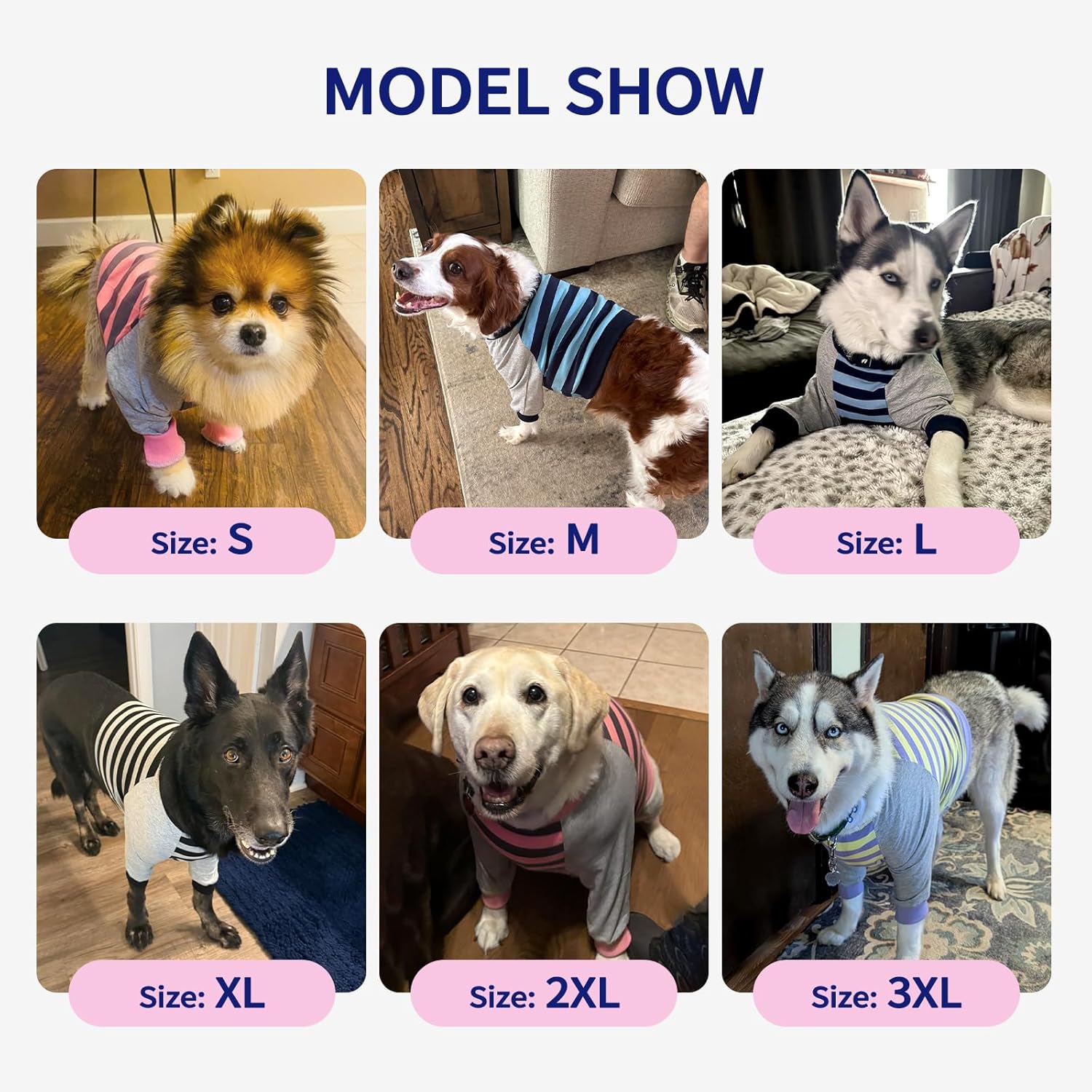 FUAMEY imported premium pet recovery clothing package detailing extra large sizing