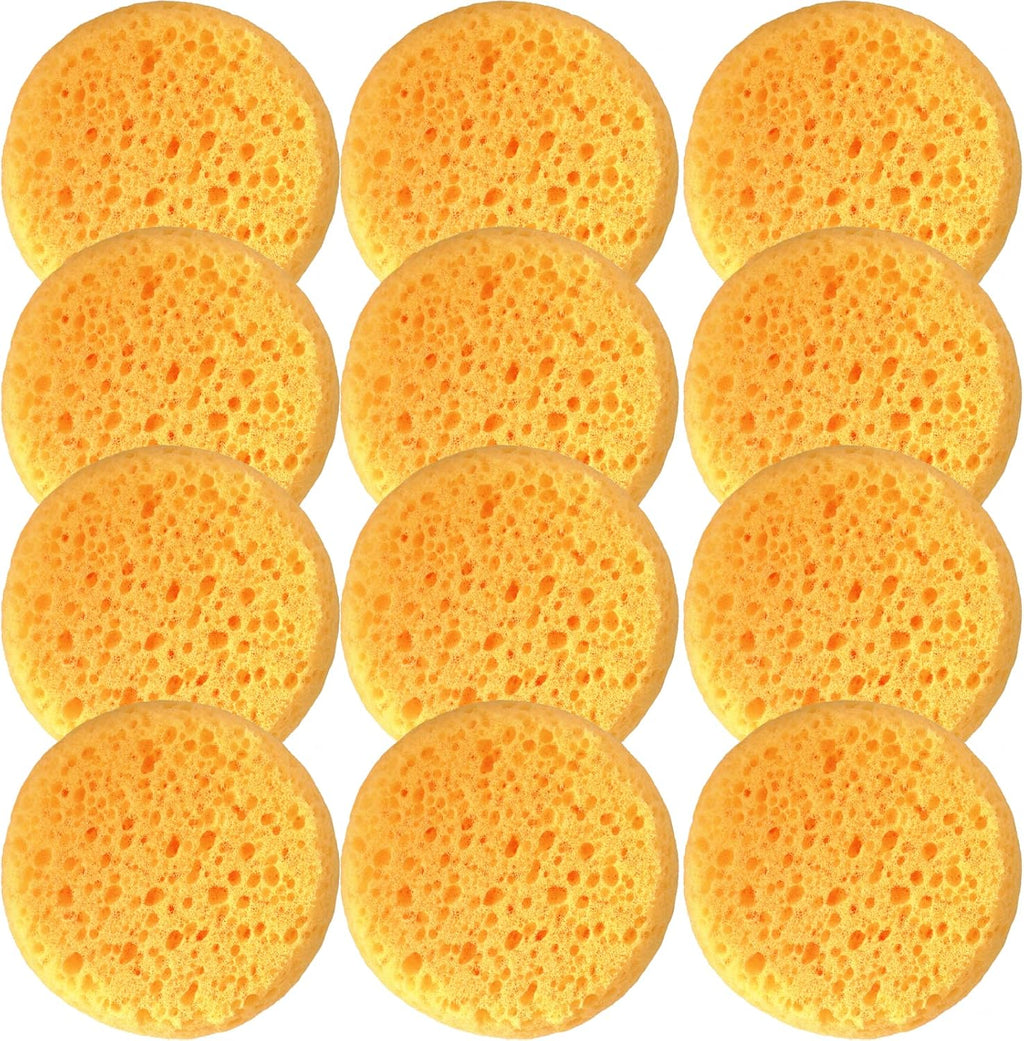 XILAOTOU coarse hole tack sponges pack of twelve front view for leather care.