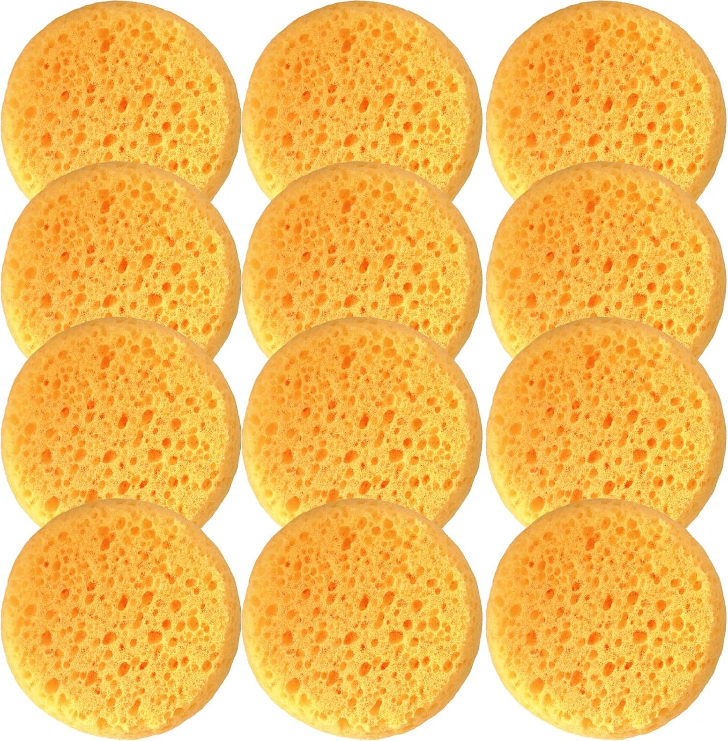 XILAOTOU coarse hole tack sponges pack of twelve front view for leather care.