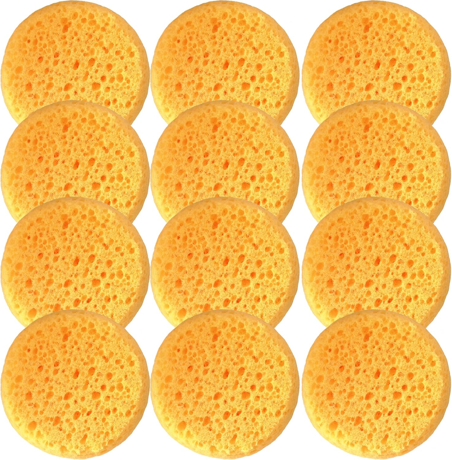 XILAOTOU coarse hole tack sponges pack of twelve front view for leather care.