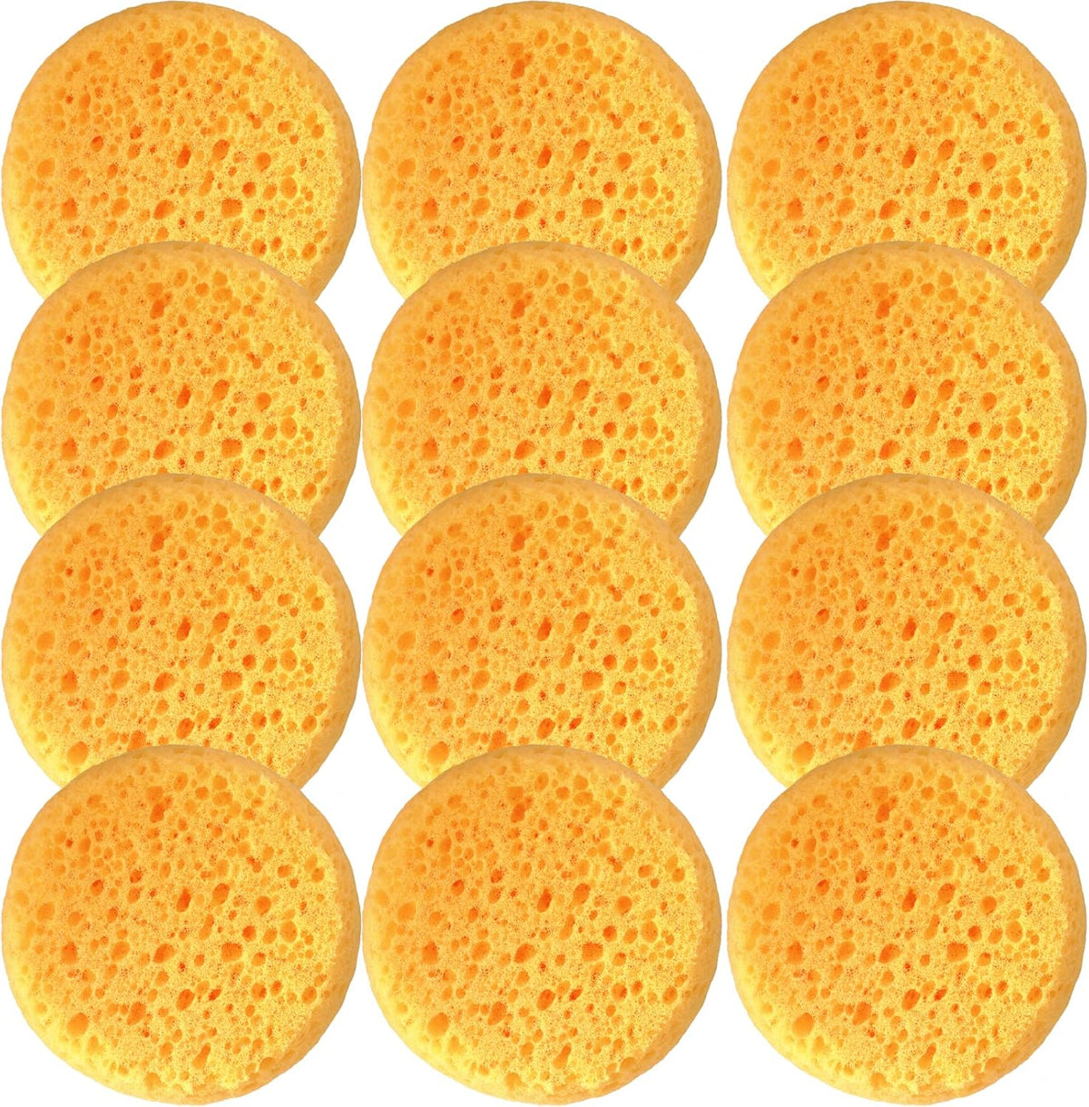 XILAOTOU coarse hole tack sponges pack of twelve front view for leather care.