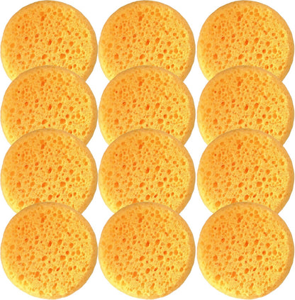 XILAOTOU coarse hole tack sponges pack of twelve front view for leather care.