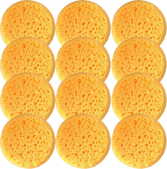 XILAOTOU coarse hole tack sponges pack of twelve front view for leather care.