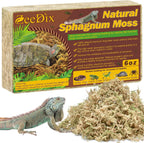 ZeeDix long fiber sphagnum moss for reptiles front view packaging