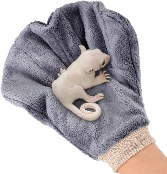 Xuhal sugar glider bonding mitt gray front view