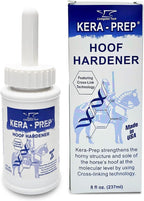 Livingston Tech Kera Prep Hoof Hardener front view horse hoof care formula