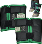 Intrepid International Click horse fetlock shield front view protective equine wraps