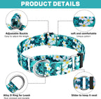Premium heavy duty metal hardware on Hikiko martingale collar