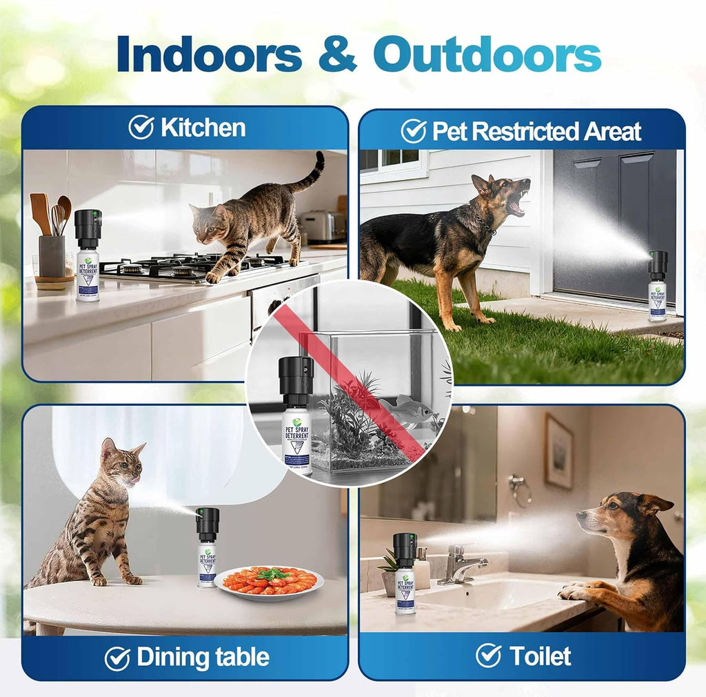 Harmless non VOC cat and dog repellent spray twin pack