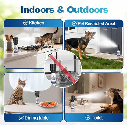 Harmless non VOC cat and dog repellent spray twin pack