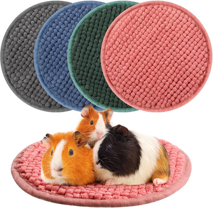 Amylove 4 Pcs Guinea Pig Cage Liner 16 x 24 Inch Washable Chenille Pee Pads Pet Dog Cat Bedding Training Mat Reusable for Small Animals Puppy Bunny Hamster Chinchilla - Image 13