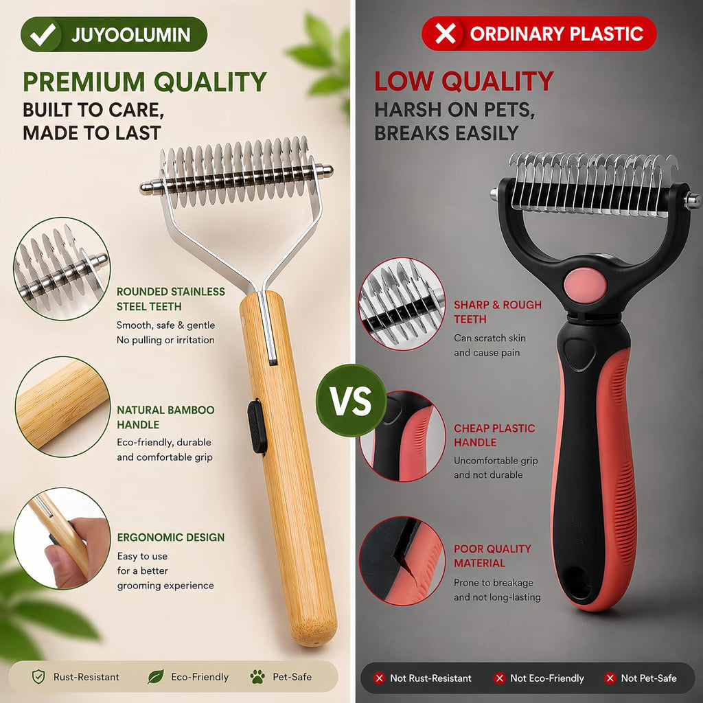 Full set of Juyoolumin professional pet grooming brushes