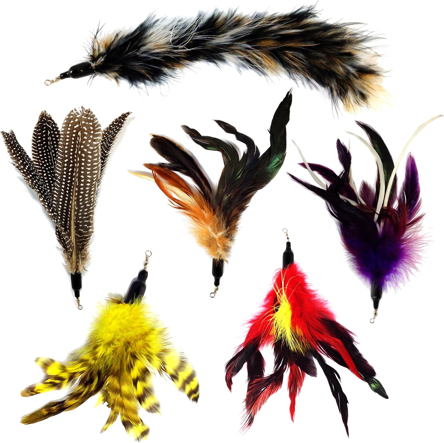 Pet Fit for Life 5 Piece Replacement Pack of Worms for Interactive Cat and Kitten Toy Wands - Image 9