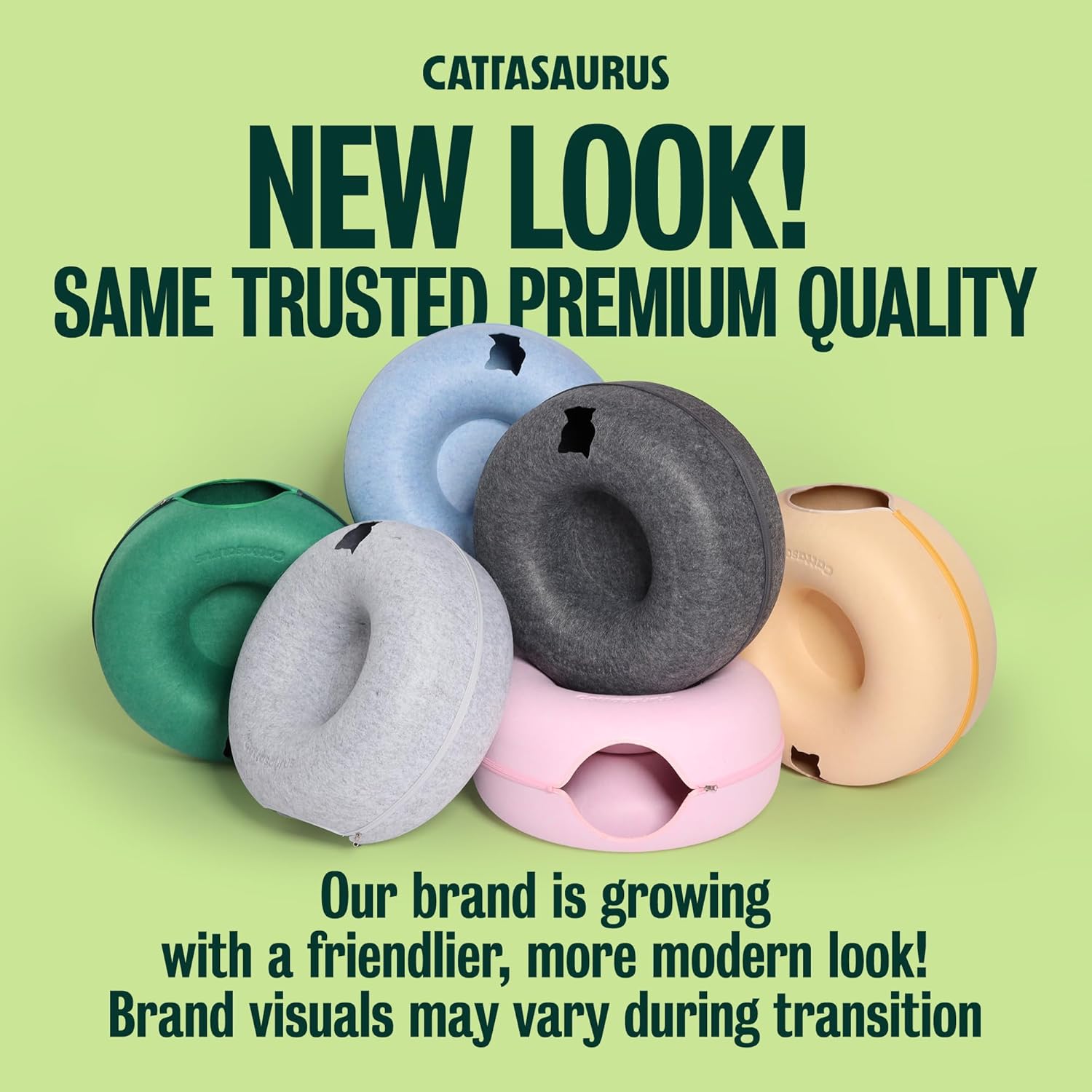 Cattasaurus 3-in-1 cat bed and tunnel for large cats