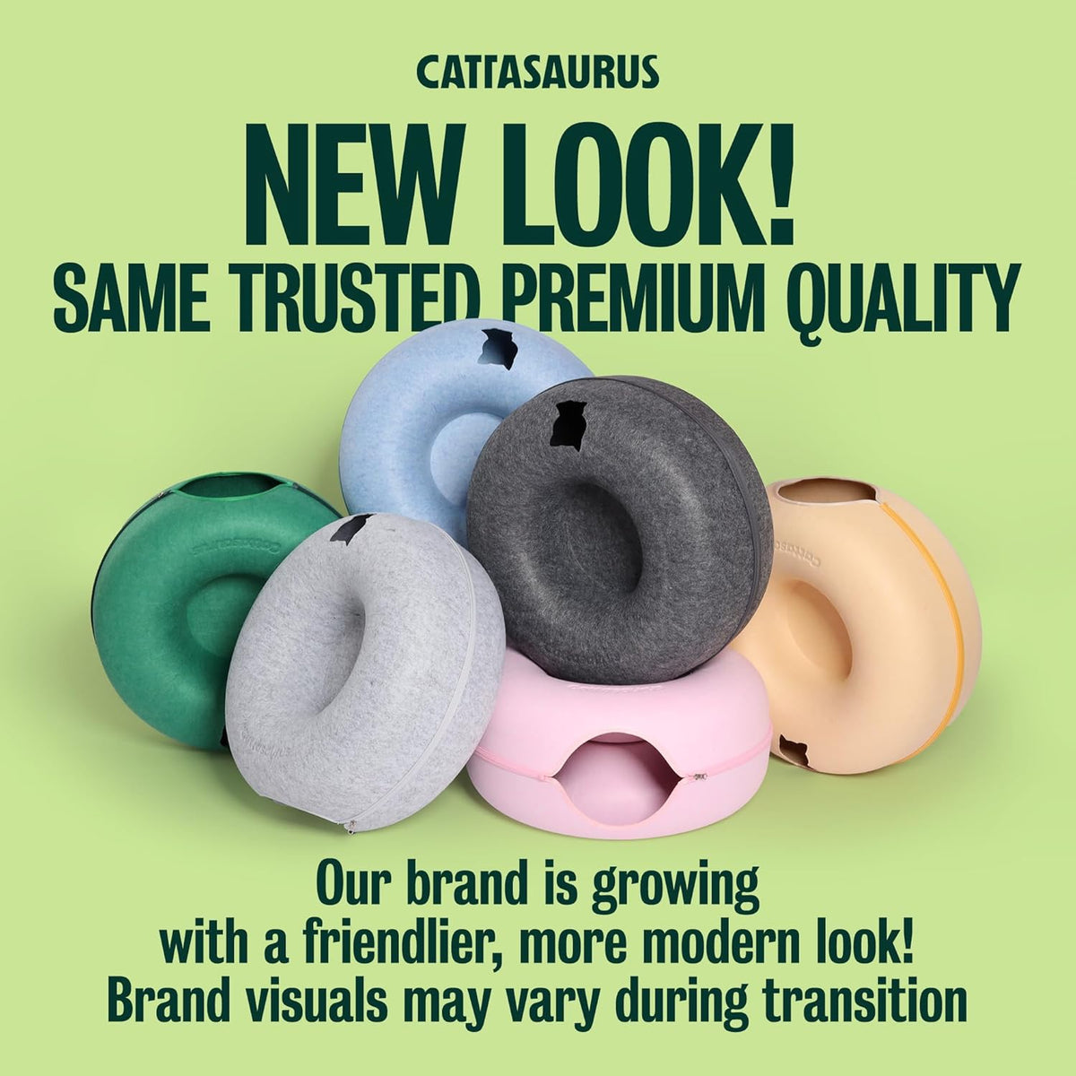 Cattasaurus 3-in-1 cat bed and tunnel for large cats