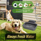 Ficuswin large dog outdoor water bowl dispenser with automatic float valve