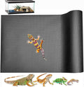 Emyssa reptile carpet front view showing textured black surface.