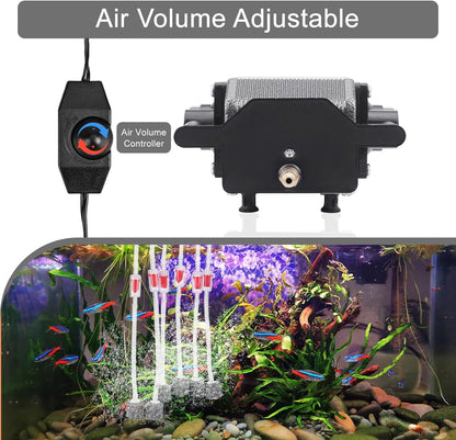 AquaMiracle pump components airline tubing and stones