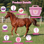 Cunhill horse grooming set highlighting the non slip hoof pick tool close up