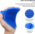 Blue pet deshedding tools kit for professional cat and dog grooming