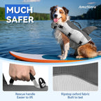 AMZNOVA high buoyancy pet life vest with shark fin