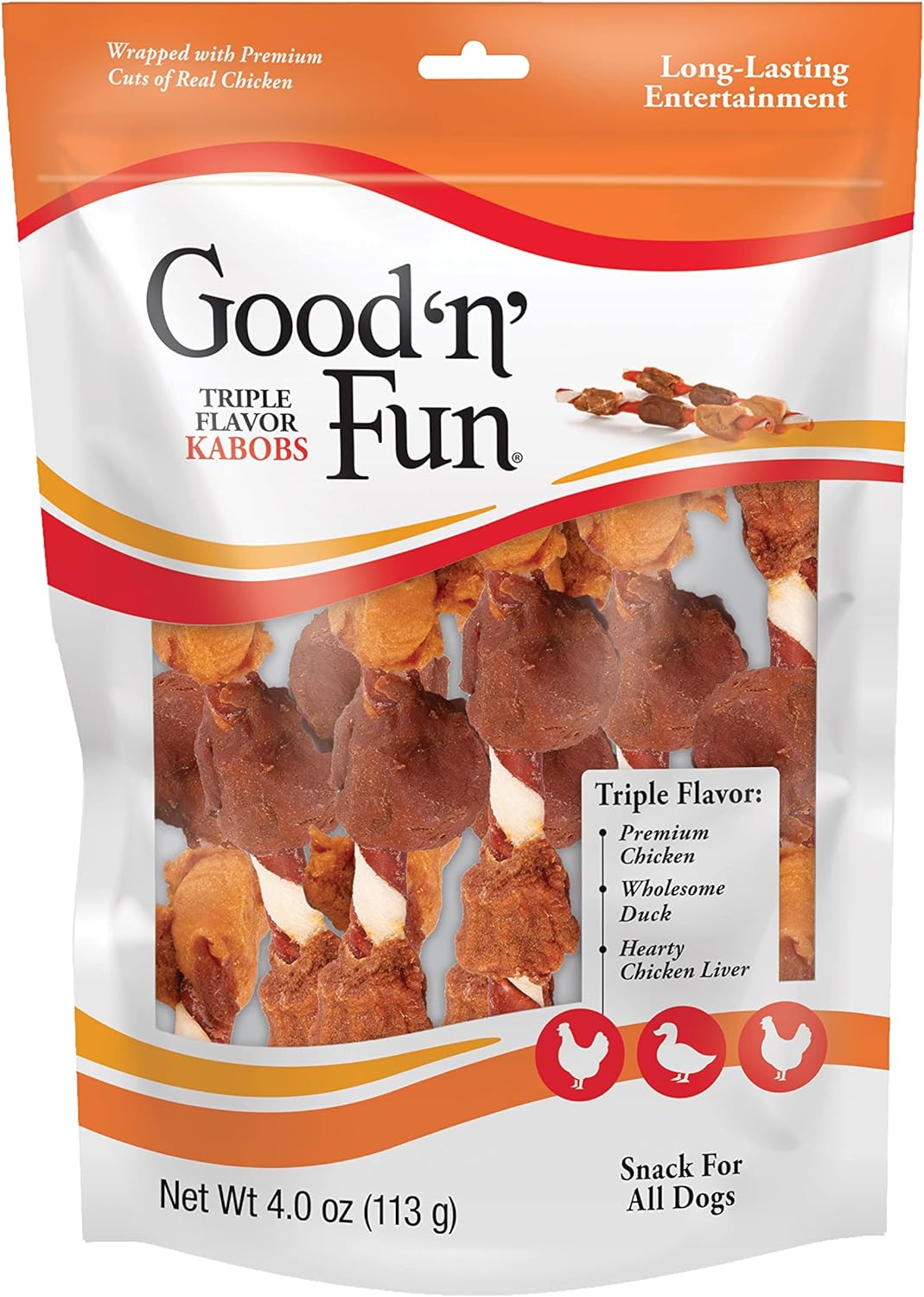 Good 'n' Fun Kabobs Long-Lasting Dog Treat, With Real Proteins, Beef Hide and Premium Chicken, Supports Dental Health, Mental Stimulation, 48 oz - Image 11