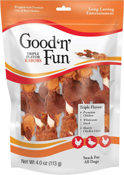 Good 'n' Fun Kabobs Long-Lasting Dog Treat, With Real Proteins, Beef Hide and Premium Chicken, Supports Dental Health, Mental Stimulation, 48 oz - Image 11