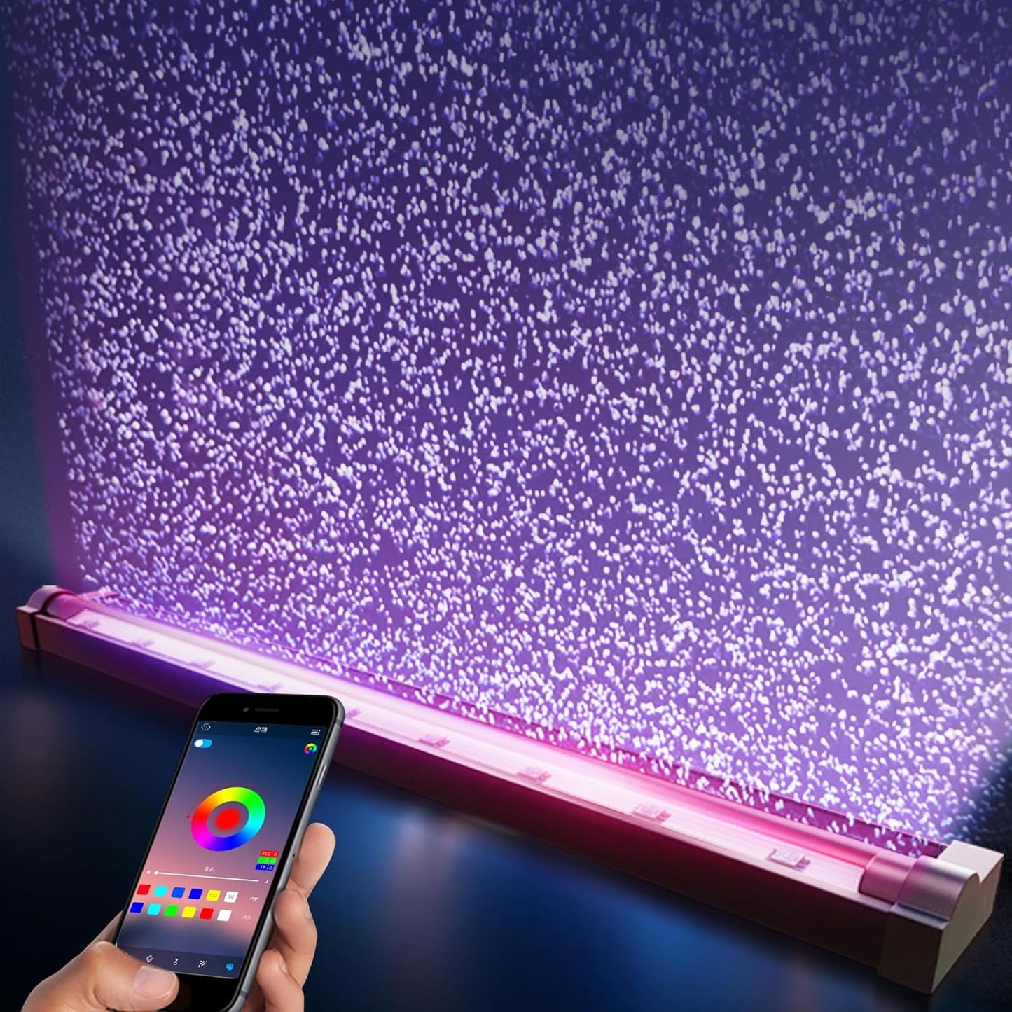Pozanki smart app-controlled LED aquarium light front view