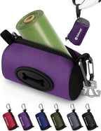 Gobeigo Dog Poop Bag Holder for Leash, Large Opening for Easy Pull Out, Doggy Poo Bag Dispenser with Used Waste Bag Carrier Suitable for Any Retractable Leash with 15 Unscented Bags (Black) - Image 9