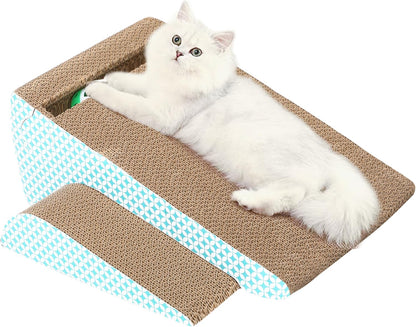 FluffyDream Cat Condo Scratcher Post Cardboard, Milk Box Shape Cat Scratching House Bed, Black Color - Image 13