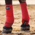 Harrison Howard Horse Sport Medicine Front Shock-Absorbing Boots All-Round Lower Limb Protection & Support Sport Boots Perfect for Endurance Training and Performance Pack of 2 Red Dream Star L - Image 11