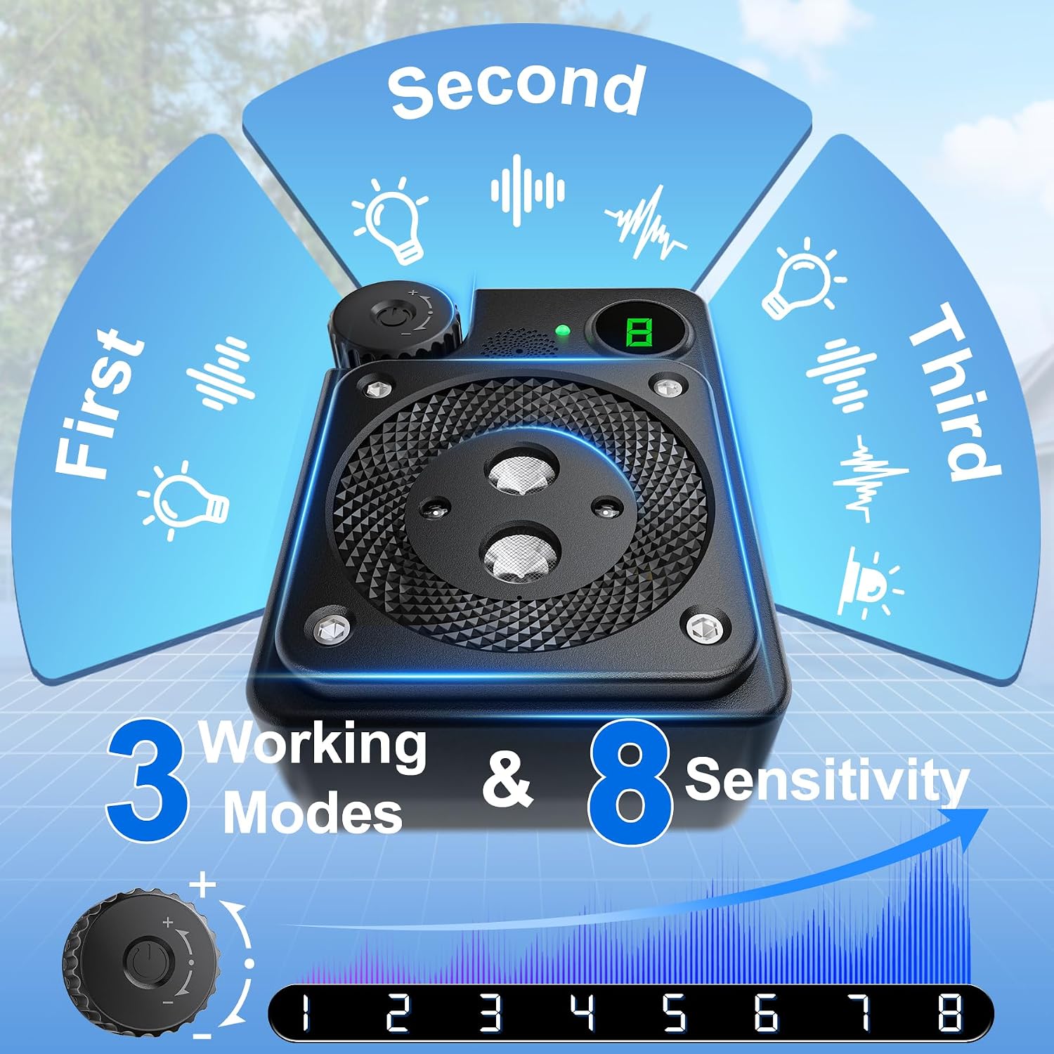 Eley dog bark deterrent device with three mode settings