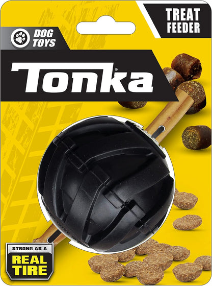 Tonka 3-Ring Tug Outdoor Dog Toy, 10.5 Inch Ring Dog Tug Toy for Medium and Large Breeds, Black/Yellow - Image 9