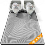 Cat Litter Box Mat - L Large Size 34 x 22 in, Water Proof, Kitty Litter Trapping Mat, Easy to Clean, Scatter Control, Odorless, Pet Supplies for Indoor Cats, Warm Beige - Image 12