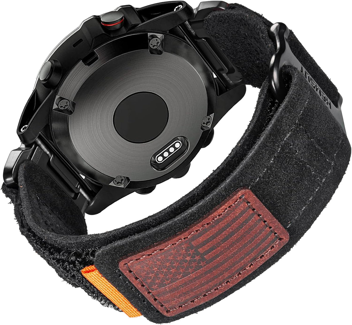 Hemsut H super strong nylon wristband installed on smartwatch