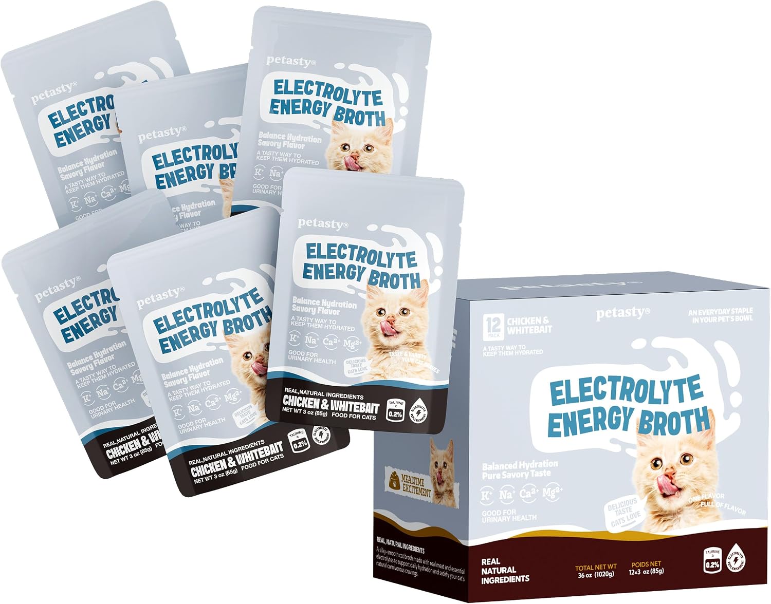 Petasty cat food broth for kittens and adult cats