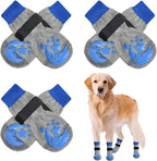 BEAUTYZOO Anti Slip Dog Socks for Small Medium Large Dogs with Grips Straps on Hardwood Floor Protection Wear, Traction Control 3 Pairs Double Side Paw Protector to Prevent Licking for Girl or Boy - Image 12