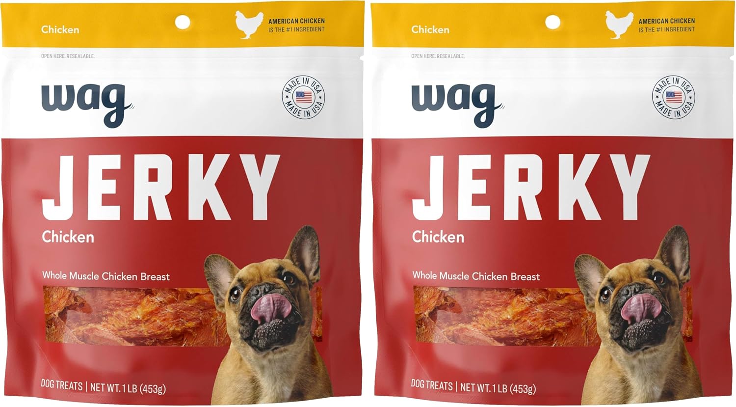 Amazon Brand - Wag Chewy Whole Muscle American Jerky Dog Treats - Chicken - Image 10