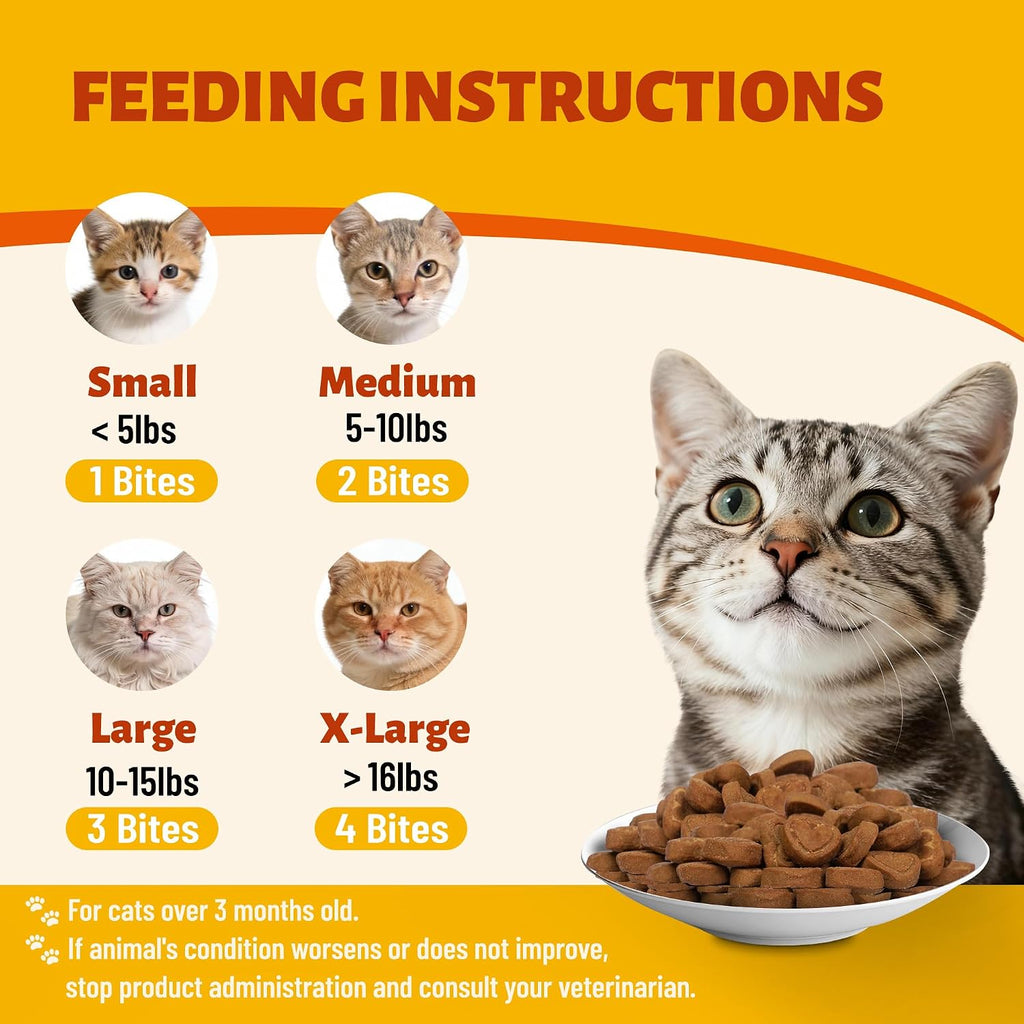 Premium Multibites feline multivitamin 10 month supply jar for multi cat homes