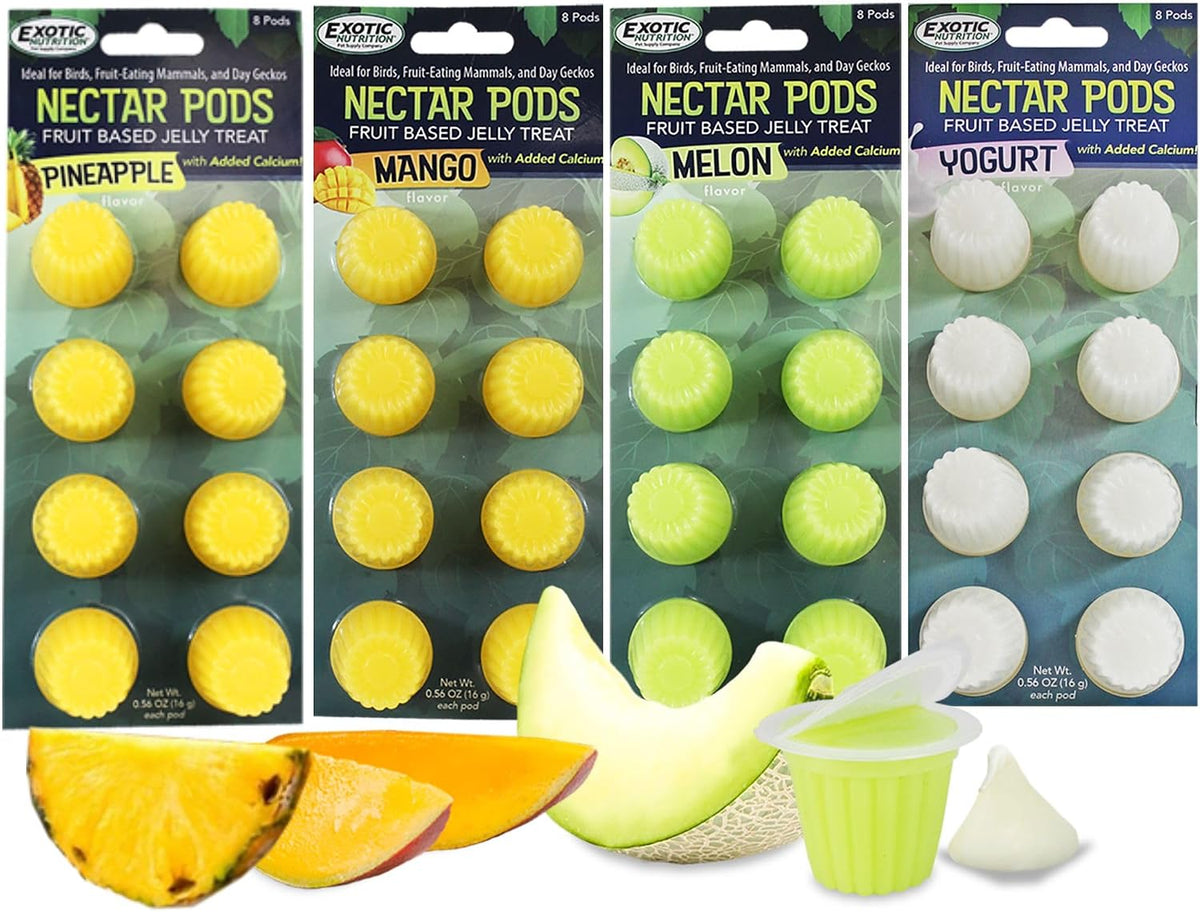 Nectar Pods (Honey) - Calcium-Fortified Jelly Fruit Treat - Sugar Gliders, Marmosets, Squirrels, Parrots, Cockatiels, Parakeets, Lovebirds, Conures, Hamsters, Geckos, Kinkajous & Other Small Pets... - Image 12