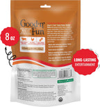 Good 'n' Fun peanut butter flavor dog chews 8 ounce bag