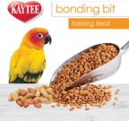 Back of Kaytee bird treat packaging with feeding guidelines.