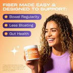 GoBiotix Fiber Supplement Powder scoop and texture display