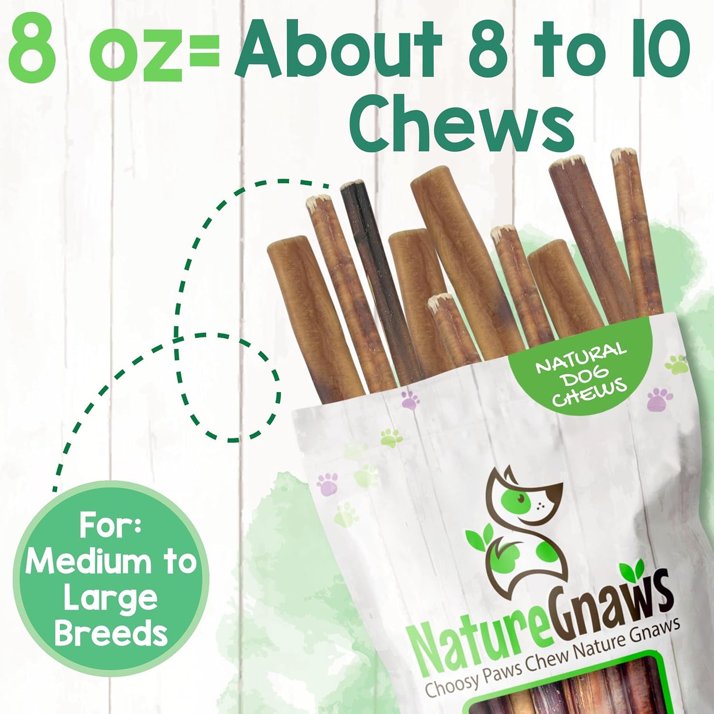 Nature Gnaws grain free healthy dental chews for teething puppies