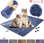 Soft waffle weave cozy pet throw blanket for small medium and large dogs