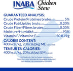 Serving suggestion of Inaba Chicken Stew on cat food