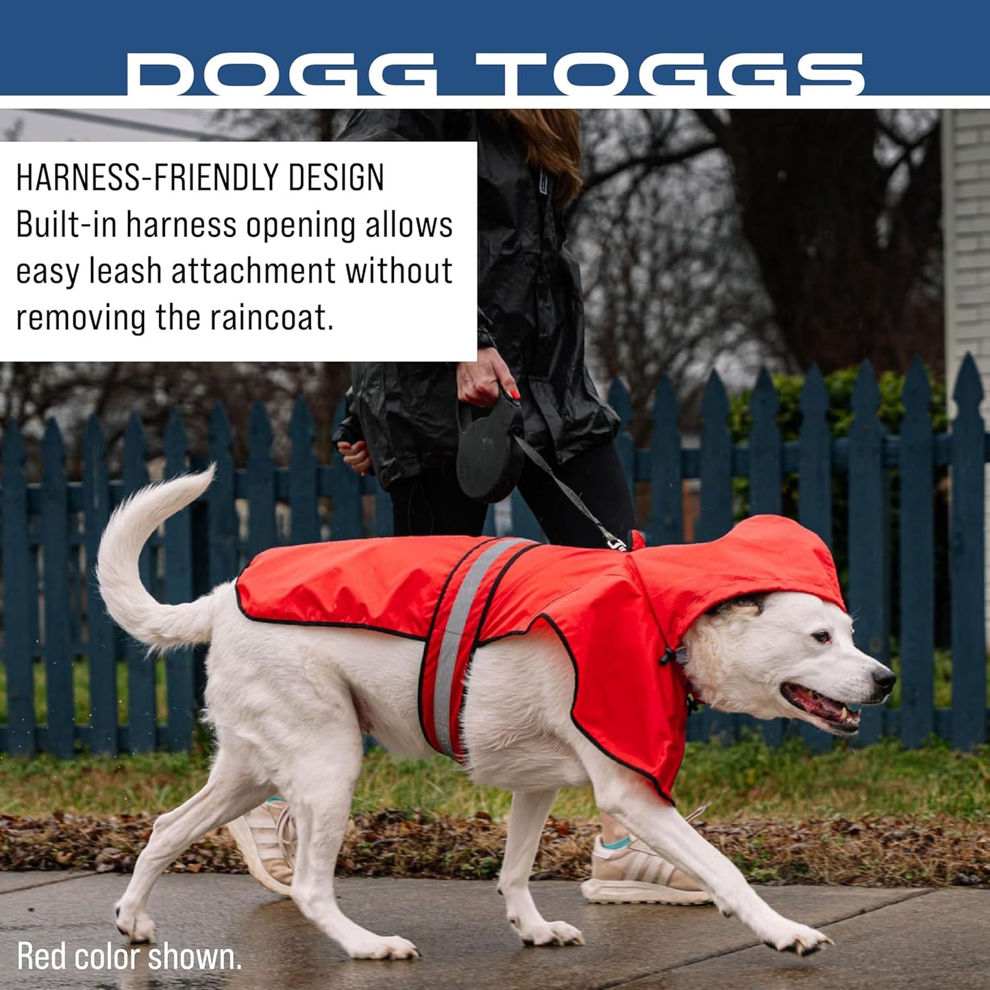 Authentic USA imported Frogg Toggs pet rain gear designed for active large dogs.